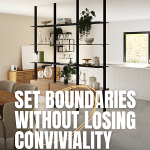 Define spaces without losing warmth and flow