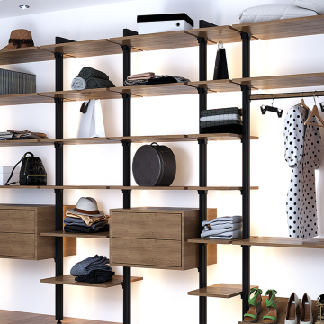 Ensemble étagères modulaires dressing