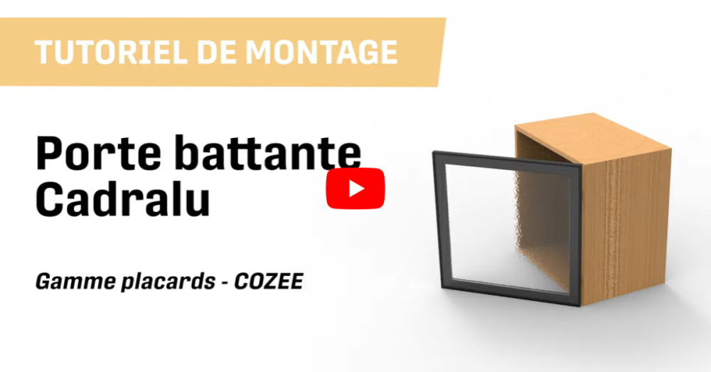 Vidéo tutoriel de montage du système porte battante pour placards.