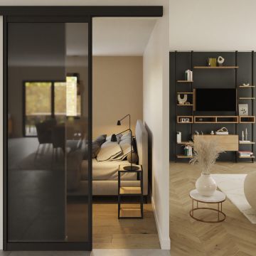 porte coulissante suspendue